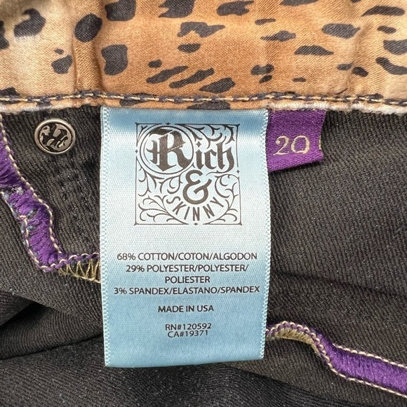 Rich & Skinny Side Ankle Zip Distressed Jeans Size 29 Women’s - Picture 4 of 6